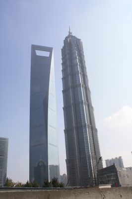 Les tours du Shanghai World Financial Centre et Jin Mao