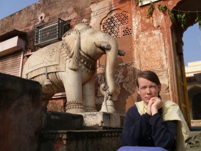 Pauline à Jaipur.