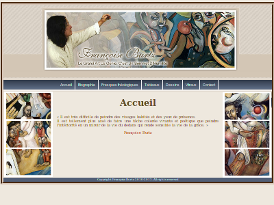 Capture d'écran du site de Françoise Burtz