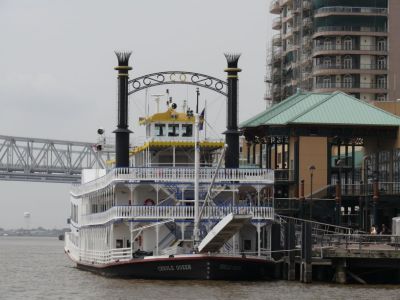 Steamboat sur le Mississippi.