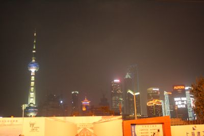 Vue nocturne de Pudong
