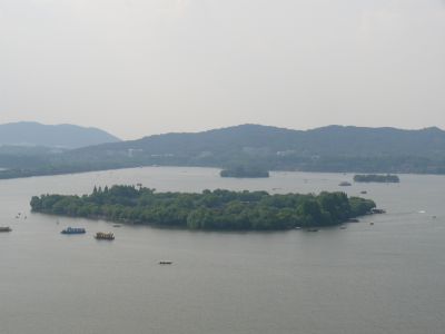 Le lac de l'Ouest vu de la pagode Leifeng