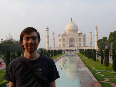 Pierre-Yves au Taj Mahal.