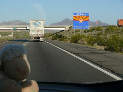 La frontière d'Arizona.