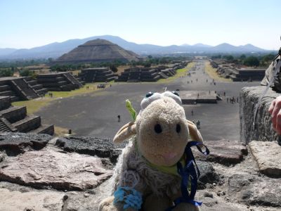 Eddy à Teotihuacan.